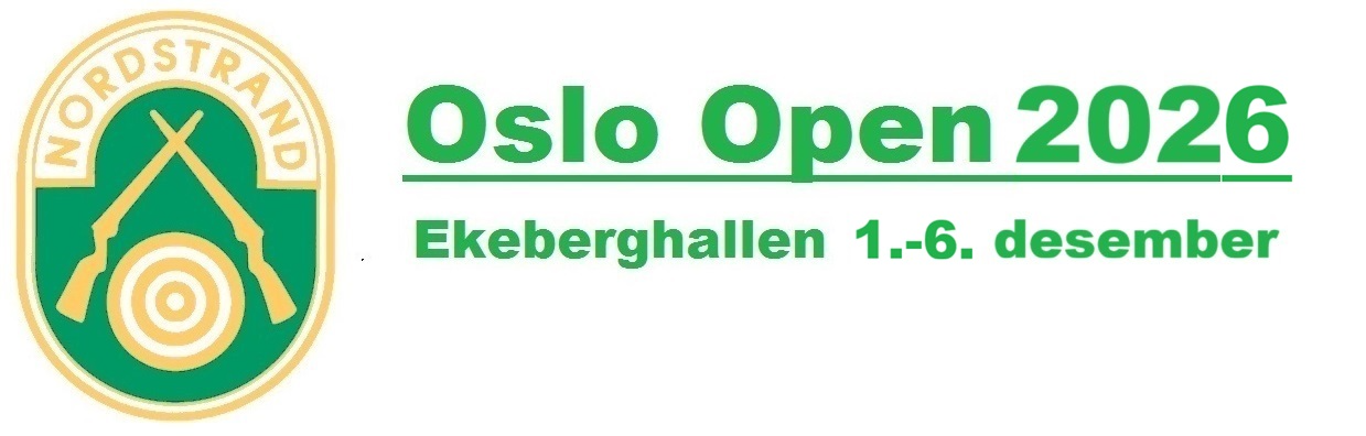 Oslo Open 2026 banner. Ekeberghallen 1.-6. desember.